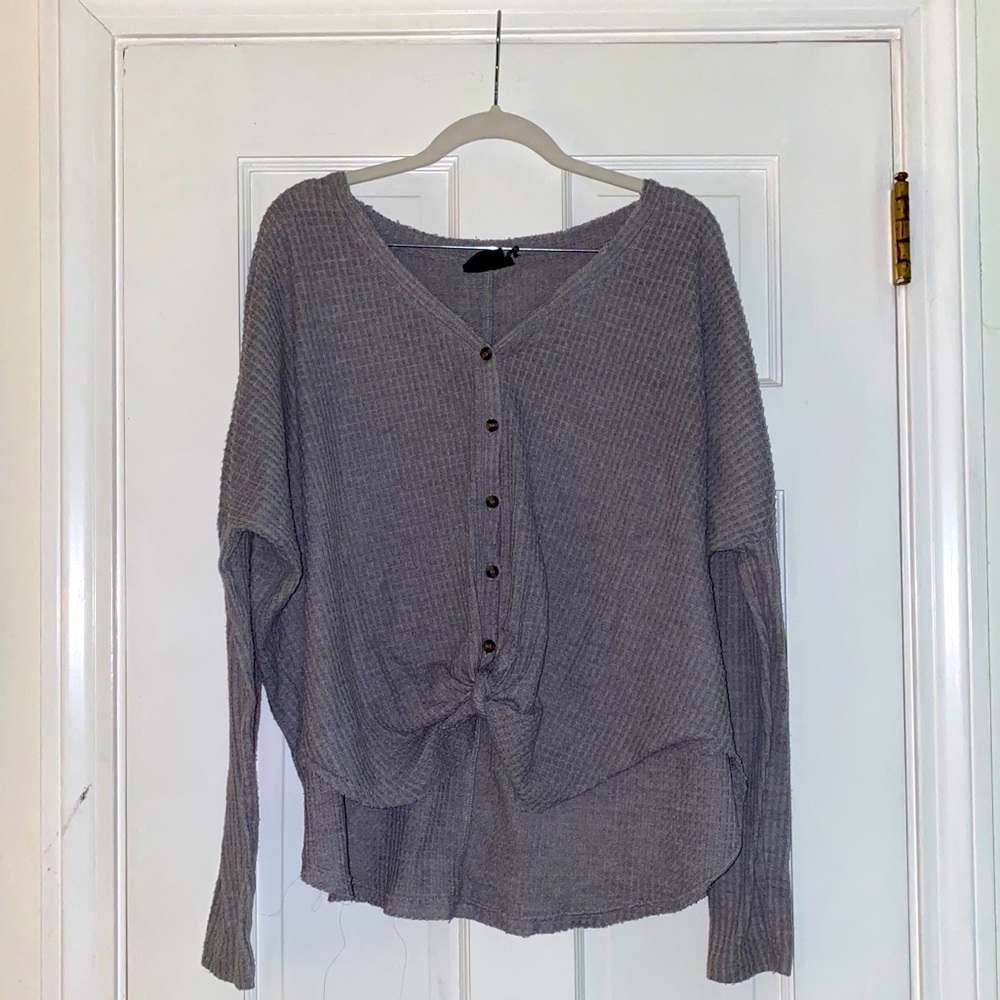 Out From Under oversized thermal button down